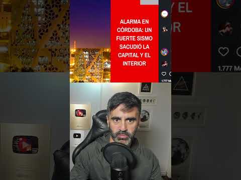 Fuerte sismo en Córdoba, Argentina