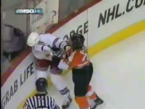 Colton Orr vs Riley Cote, Round 4 March 14, 2009