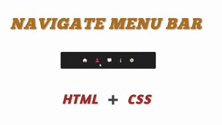 How to Create a Navigation Menu Bar with HTML & CSS | Web Design Tutorial