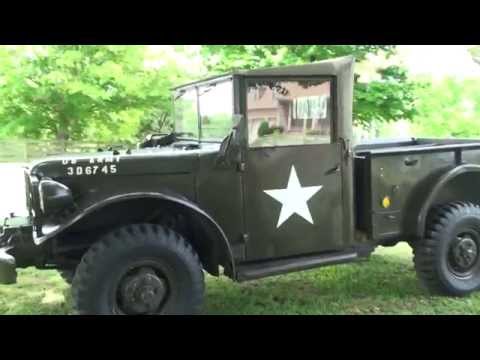HD VIDEO 1952 M37 MT37 MILITARY DODGE TRUCK T245 FOR SALE WC 51 WC 52 AIR FORCE ARMY