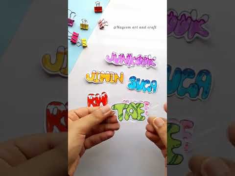 how to make BTS Craft(Part-2) | DIY BTS |  BTS Craft #shorts #short