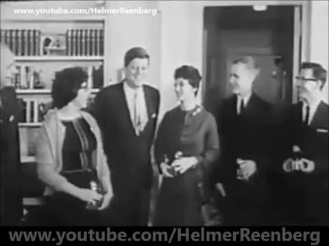 October 24, 1961 - President John F. Kennedy  Meets American Veterans Memorial Scholarship winners