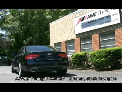 A.W.E. Tuning B8 A4 Downpipe Back Exhaust System
