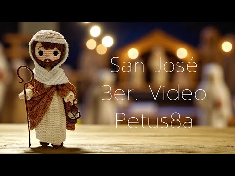Cómo tejer manto, turbante y sandalias de San José, video 3/3 Amigurumis by Petus ✨✨