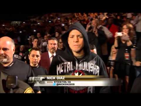 UFC 143 Nick Diaz Entrance vs Carlos Condit Interim Title