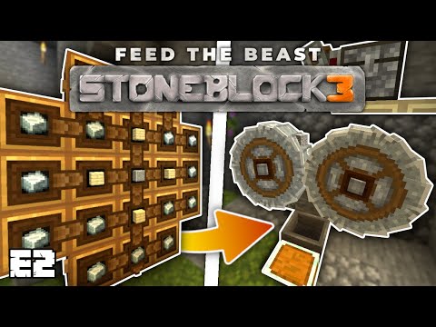 I'm gonna crush it! With Create.. | FTB StoneBlock 3 - EP2