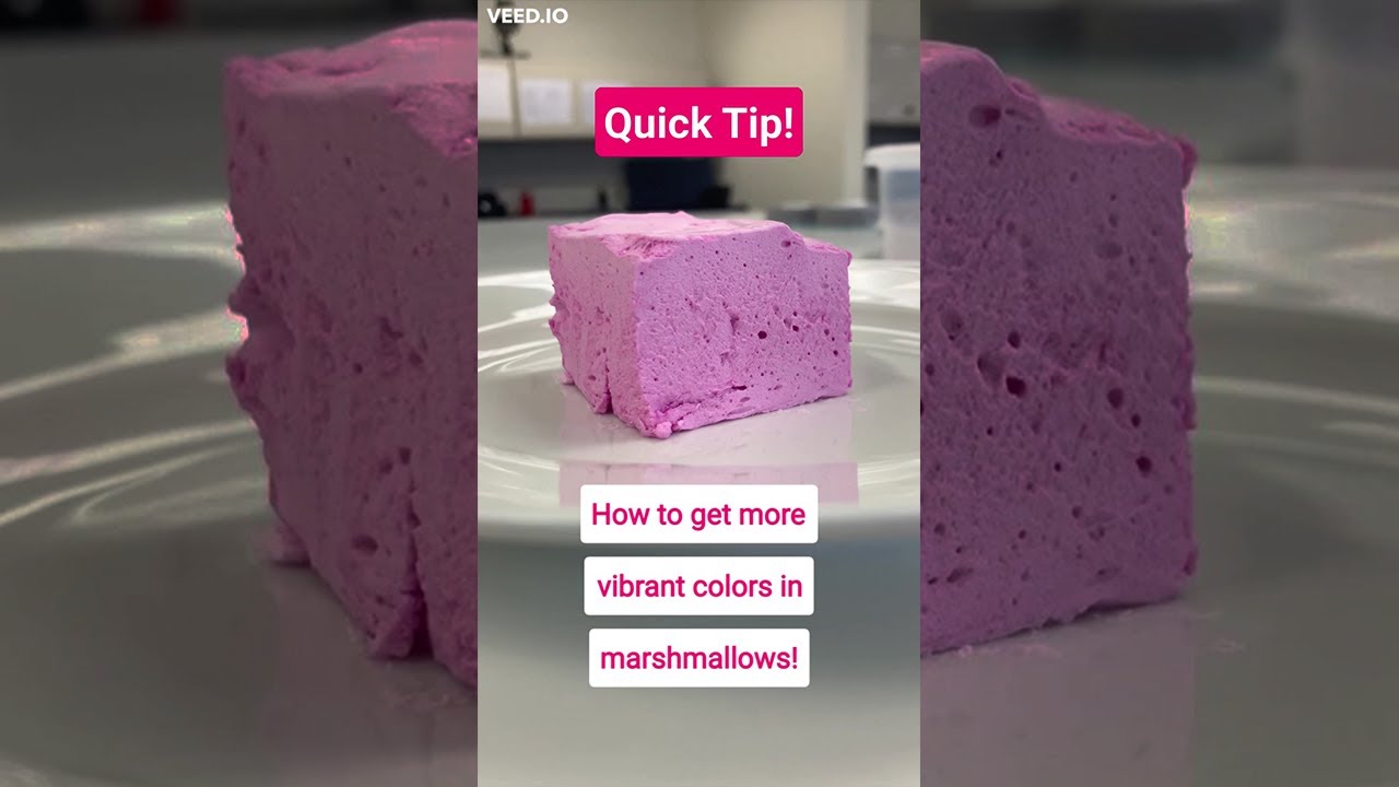 How To Get Vibrant Hues in Marshmallows with Natural Colors - Quick Tips - Reels