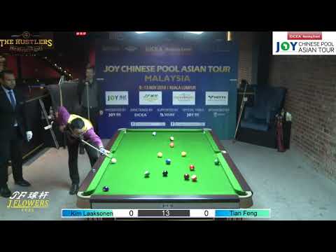 Kim Laaksonen VS Tian Feng - QF - 2019 Joy Chinese Pool Asian Tour Malaysia