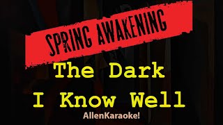 Spring Awakening (Original Broadway Cast Recording) - The Dark I Know Well (Karaoke)