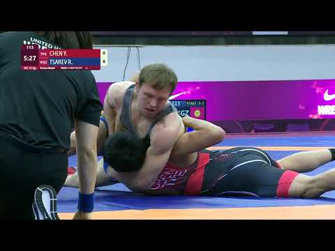BRONZE GR - 72 kg: Y. CHEN (TPE) v. R. TSAREV (KGZ)