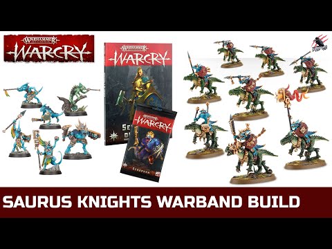WARCRY SERAPHON WARBAND - Saurus Knights Unboxing Build & Fighter Ability Cards + Starblood Stalkers