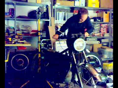 sanglas 500S primera vez que arranca tras 11 años y restauracion