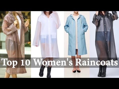 10 best fashionable women's raincoat/ ladies rainwear/ rainc...