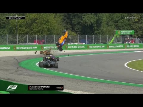 F3 Monza 2019 | Peroni's Airborne Crash