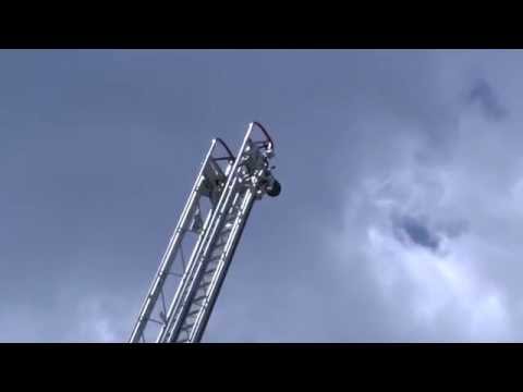 Demonstration of Huntsville Fire & Rescues newest aerial ladder truck