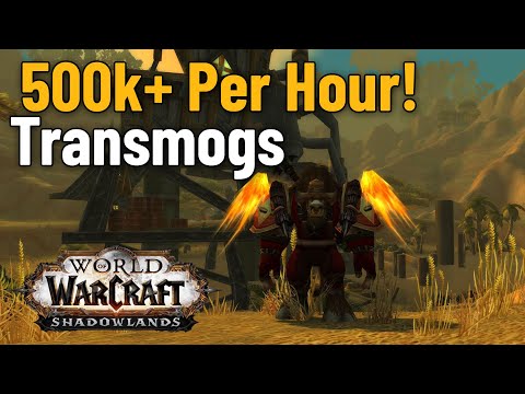 500k Per Hour Transmog Gold Farm! (Open World Farm - WoW)