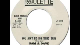 SAM & DAVE - YOU AIN'T NO BIG THING BABY [Roulette 4480] 1963
