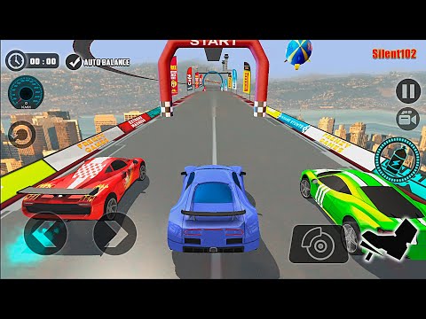 Challenge to Reach The Finish Line First - Blue Car Racing Driving Simulator #27 - Android Gameplay