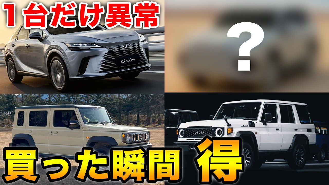 【買った瞬間得する】コスパ最強の車TOP10｜リセールで選ぶ▶︎売る時に後悔しない人気モデル