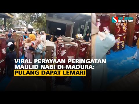 Viral Perayaan Peringatan Maulid Nabi di Madura: Pulang Dapat Lemari