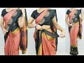 Beautiful Simple Border Saree Draping Style For Beginners Easy Perfect Way To Saree Wearing