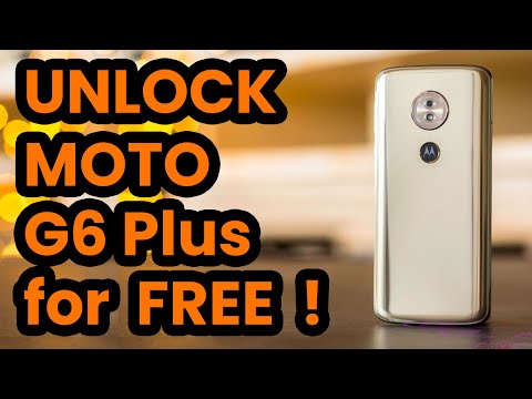 🔓 🇺🇸 Unlock Motorola MOTO G6 Plus for FREE