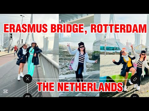 Walking Tour Erasmus Bridge Rotterdam, The Netherlands