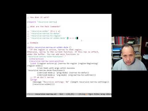 The Emacs recursive narrow package