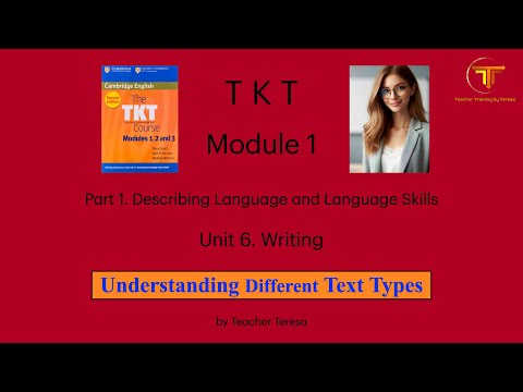 Tkt Module 1 Unit 6 6 2 Understanding Different Text Types