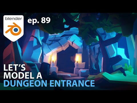 Let's Model a DUNGEON ENTRANCE - Ep. 89 - Blender 2.93