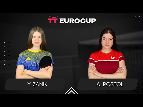 19:15 Yulianna Zanik - Anastasiia Postol 22.08.2024 TT Euro.Cup Women Ukraine Master. TABLE 3
