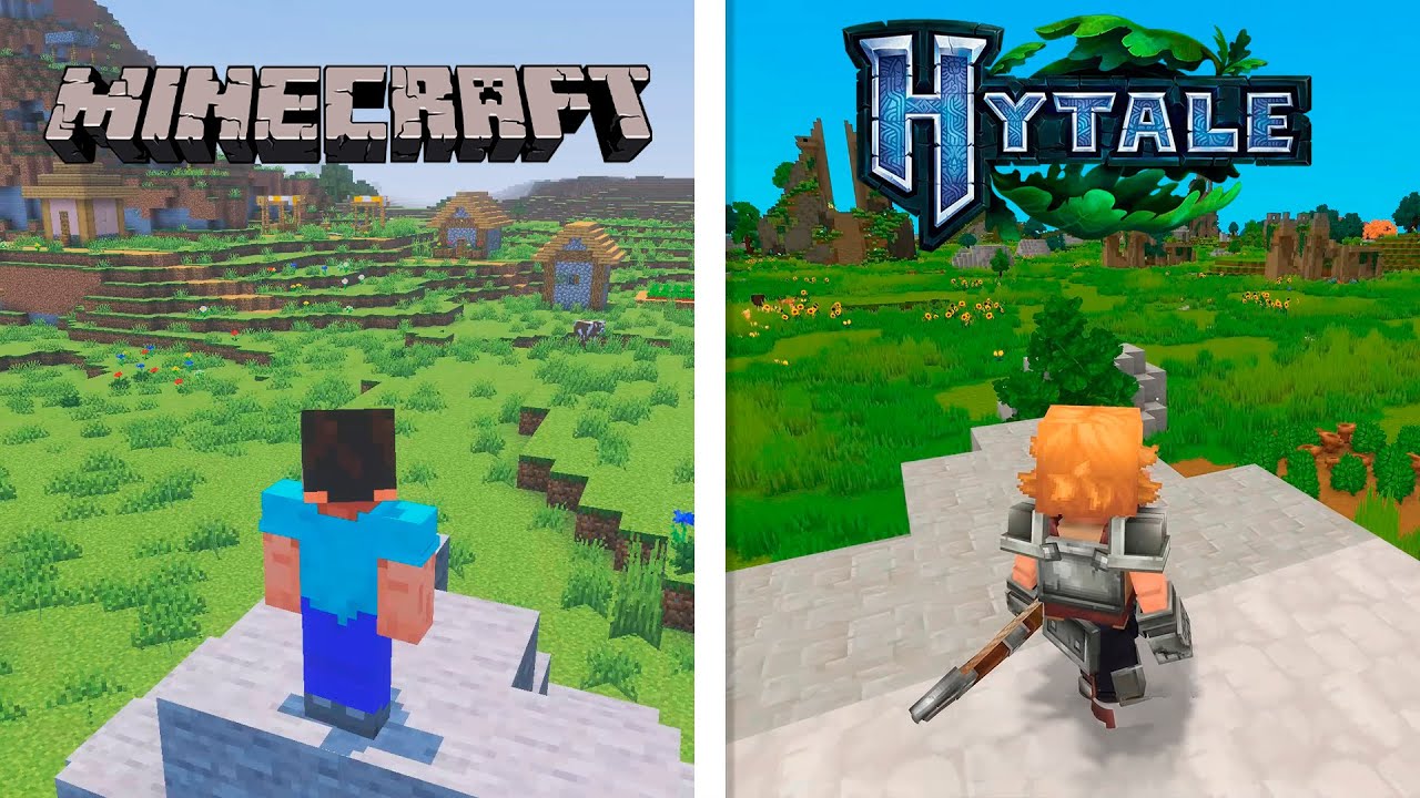Minecraft VS Hytale | Early Gameplay Comparison