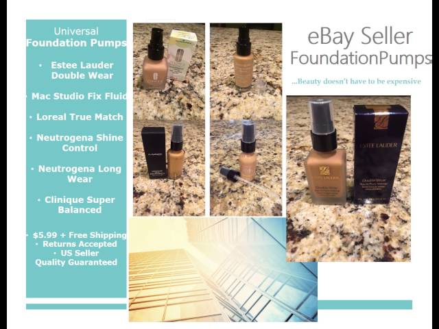 Vídeo relacionado con 2pcs Replacement Foundation Pump Compatible With MAC and Estee Lauder Double Wear Foundation