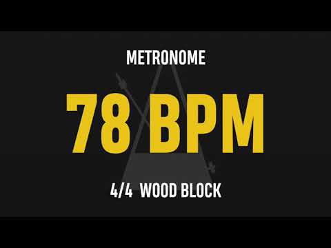 78 BPM 4/4 - Best Metronome (Sound : Wood block)