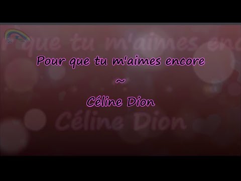 Prompteur karaoké - Stéfane Lyre - Pour que tu m'aimes encore - Céline Dion
