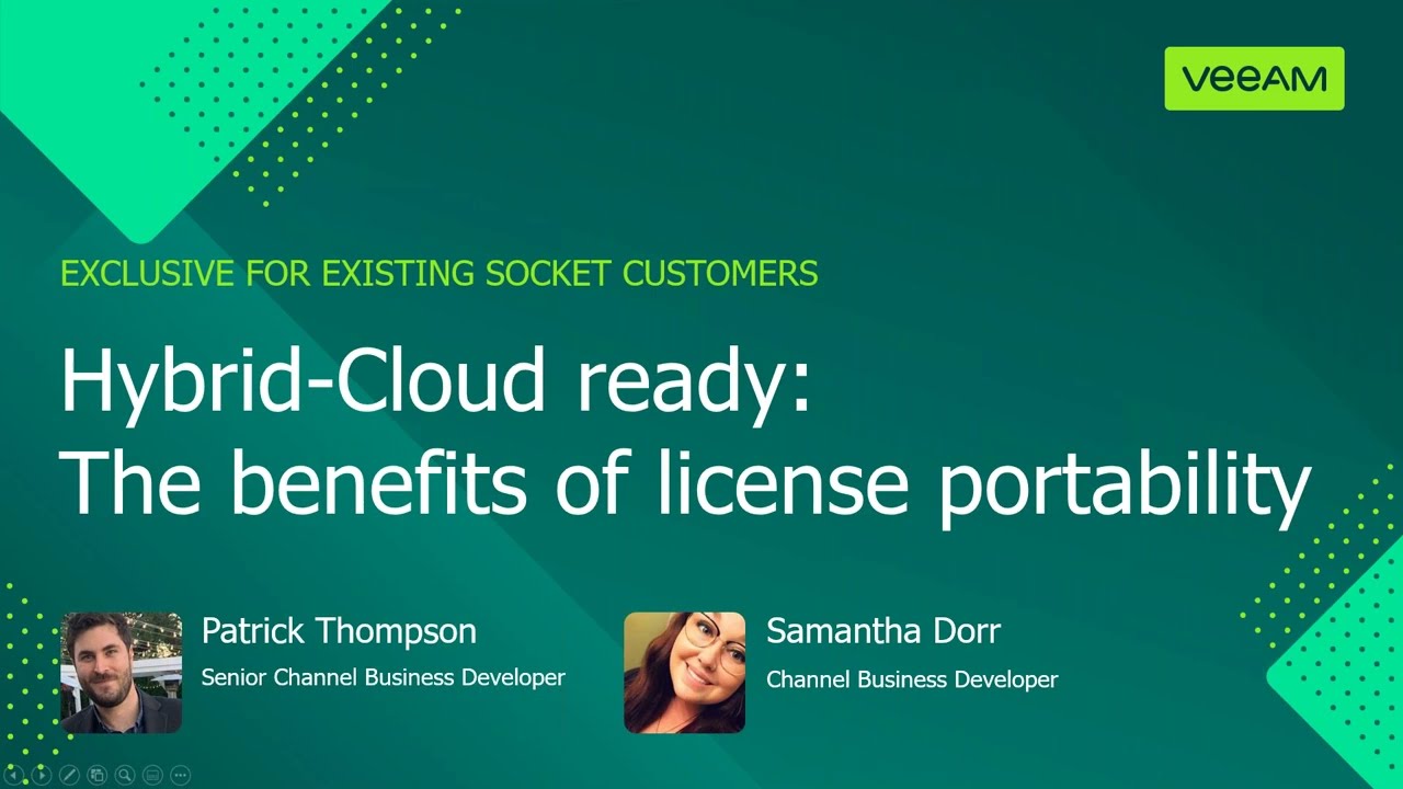 Hybrid‑Cloud ready: The benefits of license portability video