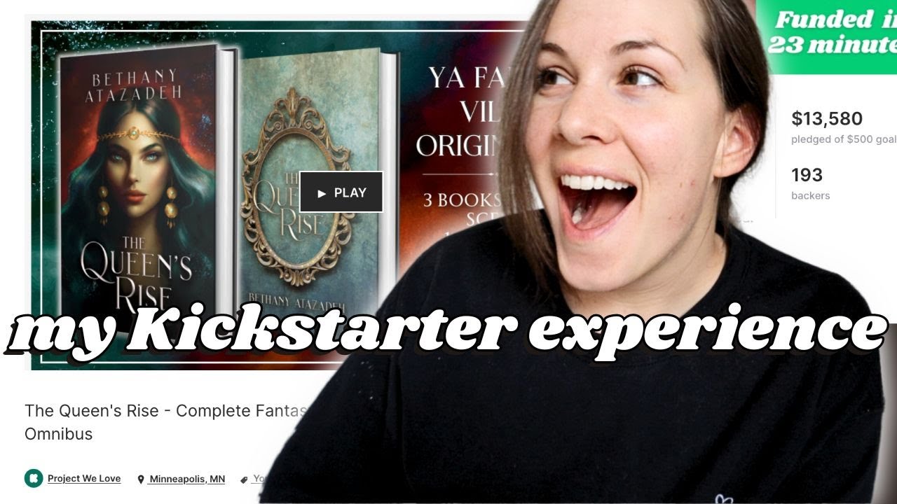 I decided to try Kickstarter as an author and here’s what happened… [KICKSTARTER VLOG]
