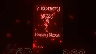 Happy Rose Day 7 February 2023|| Black Screen Status Video || New Status 2023 || #status_bisnu_raj