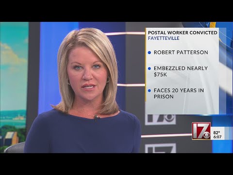 Postal worker from Fayetteville convicted of embezzlement