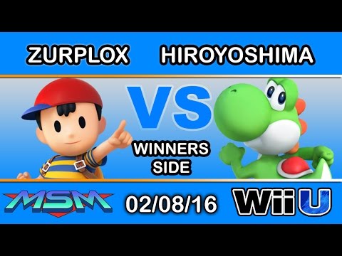 MSM 36 - Zurplox (Ness) Vs. HiroYOSHIma (Yoshi) Winners Side - Smash Wii U