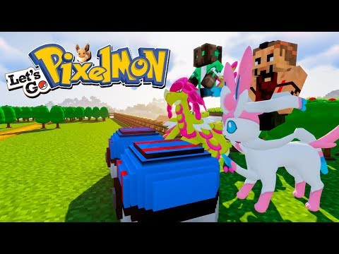 ABRO ESTOS LUCKY BLOCK SUPERBALL Y... - Pixelmon LET'S GO EP.12 - SERIE POKÉMON EN MINECRAFT