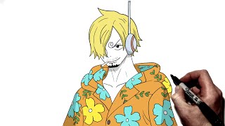 How To Draw Sanji (Egghead) | Step BY Step | One Piece