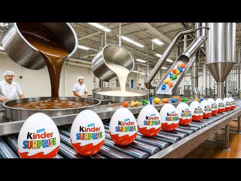 How Kinder Surprise Eggs are Made | The Complete Process