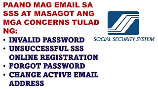 PAANO MAG EMAIL SA SSS PARA SA CONCERNS RELATED TO SSS ONLINE TRANSACTIONS | QUESTIONS ANSWERED