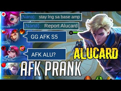 ALUCARD AFK PRANK | Trolling in RANK GAME -DRACULA