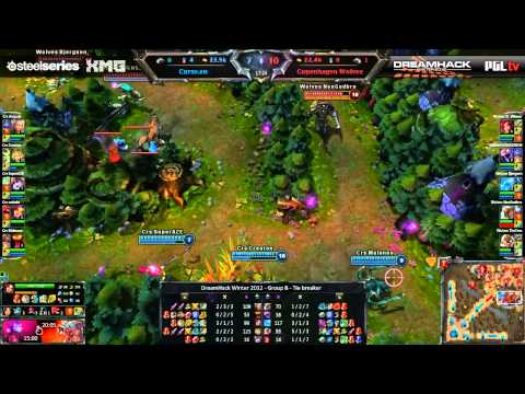 DreamHack Winter 2012 - League of Legends - Group B Tie breaker - Curse.eu vs Copenhagen Wolves