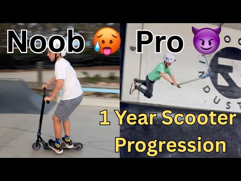 1 Year Scooter Progression!!!!