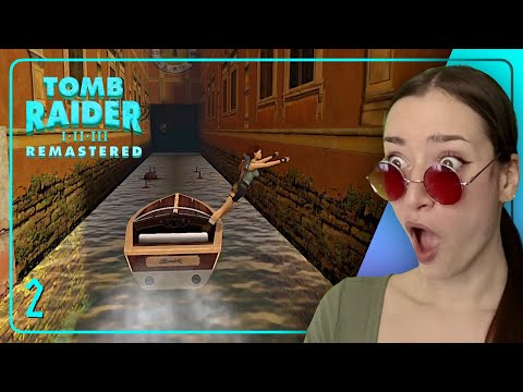 Crazy Boat-Maneuvers & Tricky Jumps in Venice · TOMB RAIDER II Remastered [Part 2]