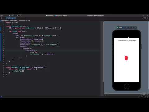 How to let users drag views around with DragGesture and absolute positioning #shorts