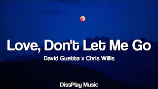 David Guetta ft Chris Willis - Love Don&#39;t Let Me Go (lyrics)